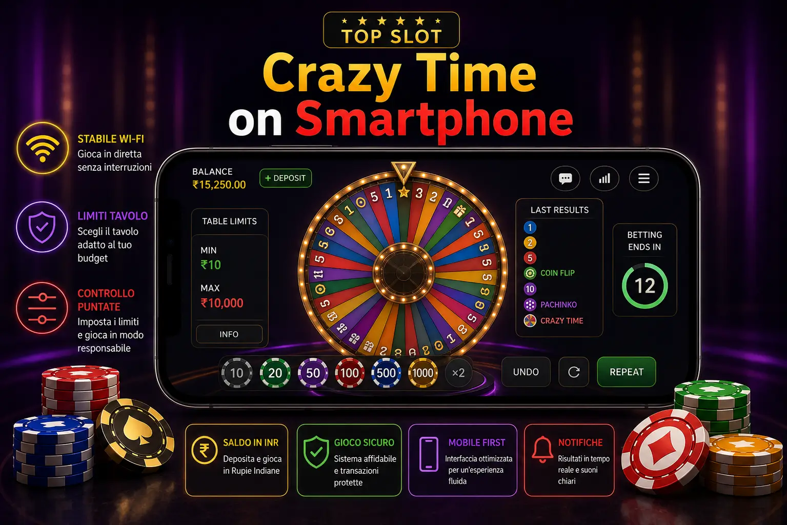 Crazy Time mobile
